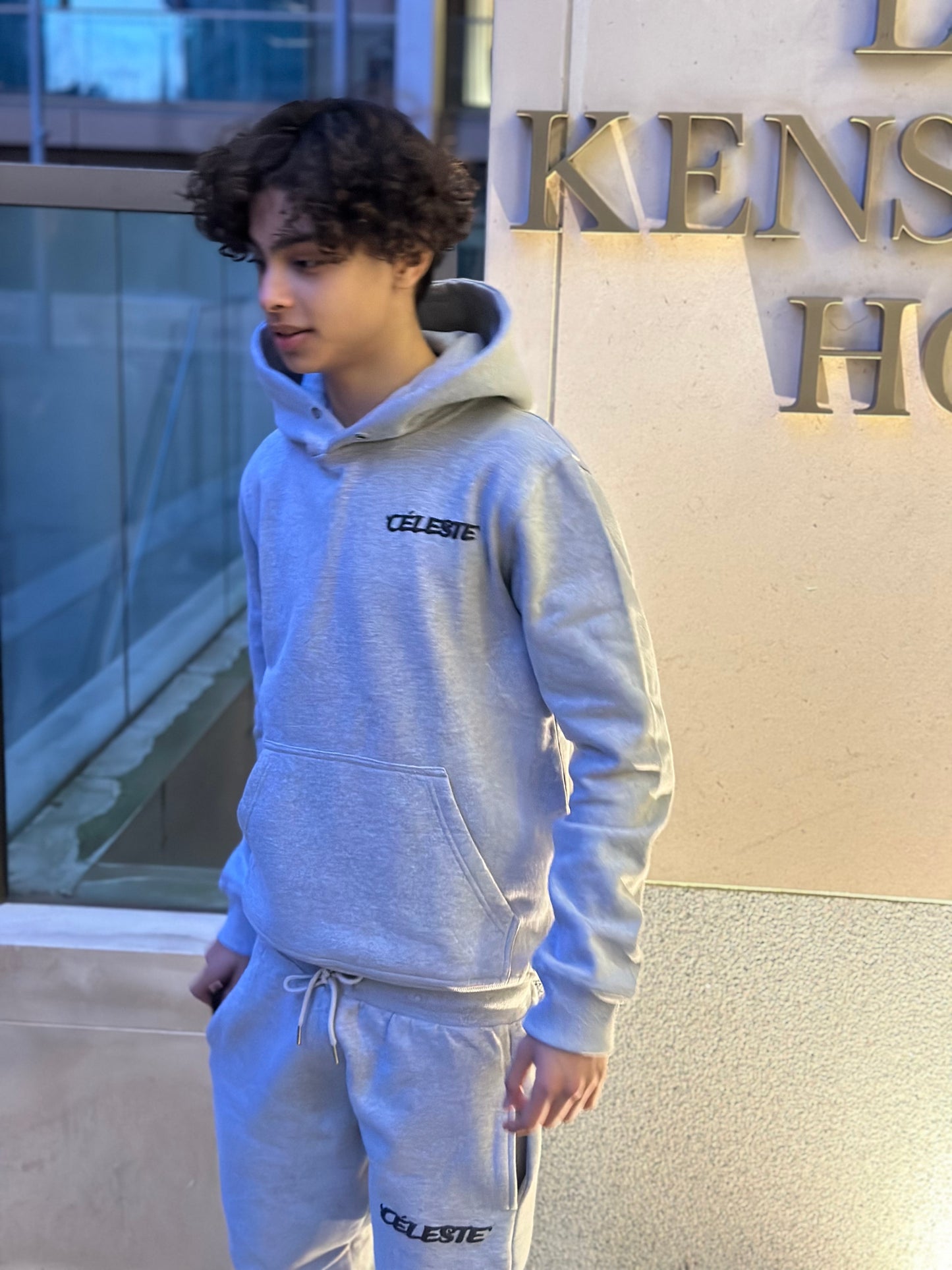 Grey céleste tracksuit