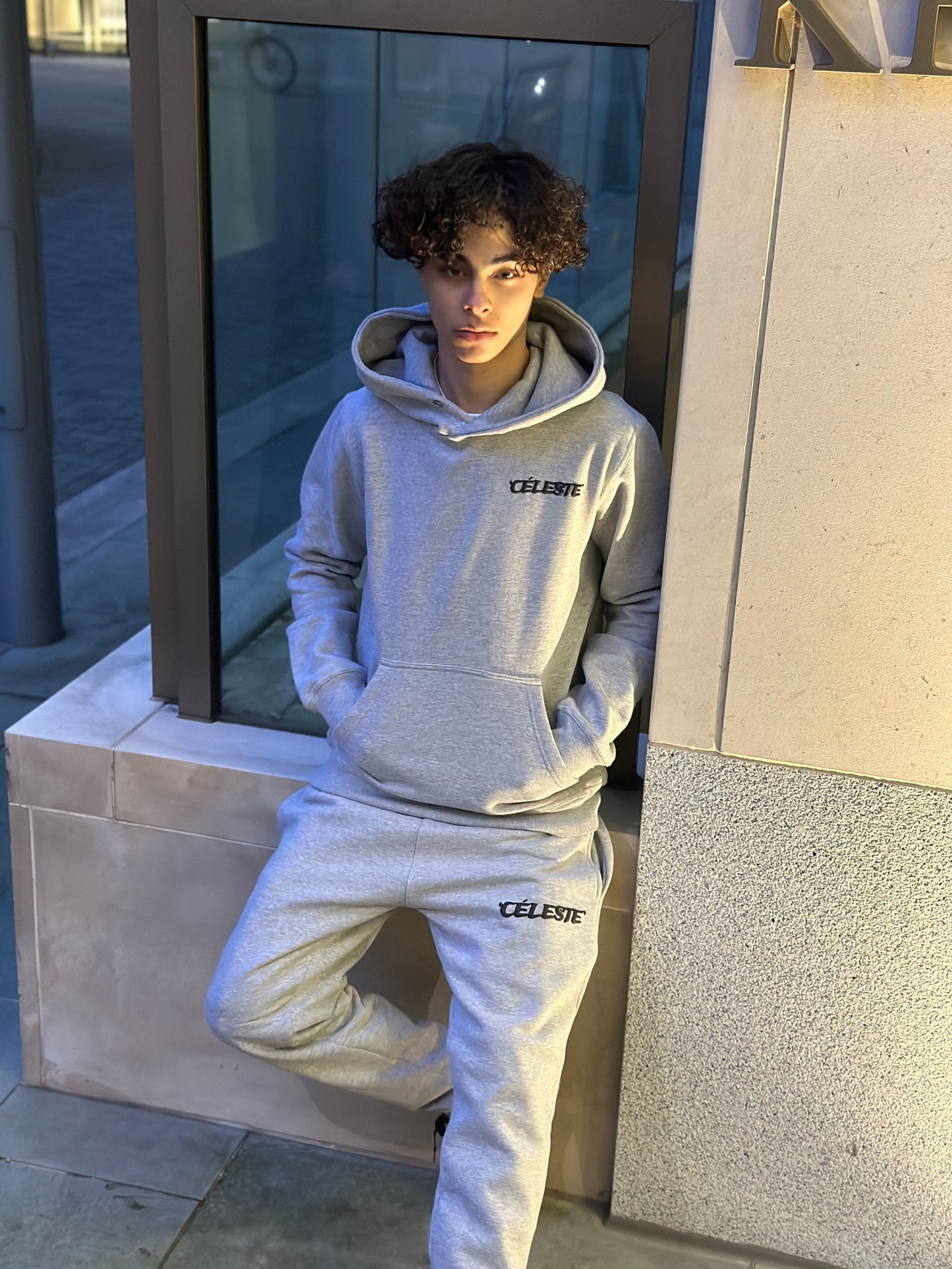 Grey céleste tracksuit