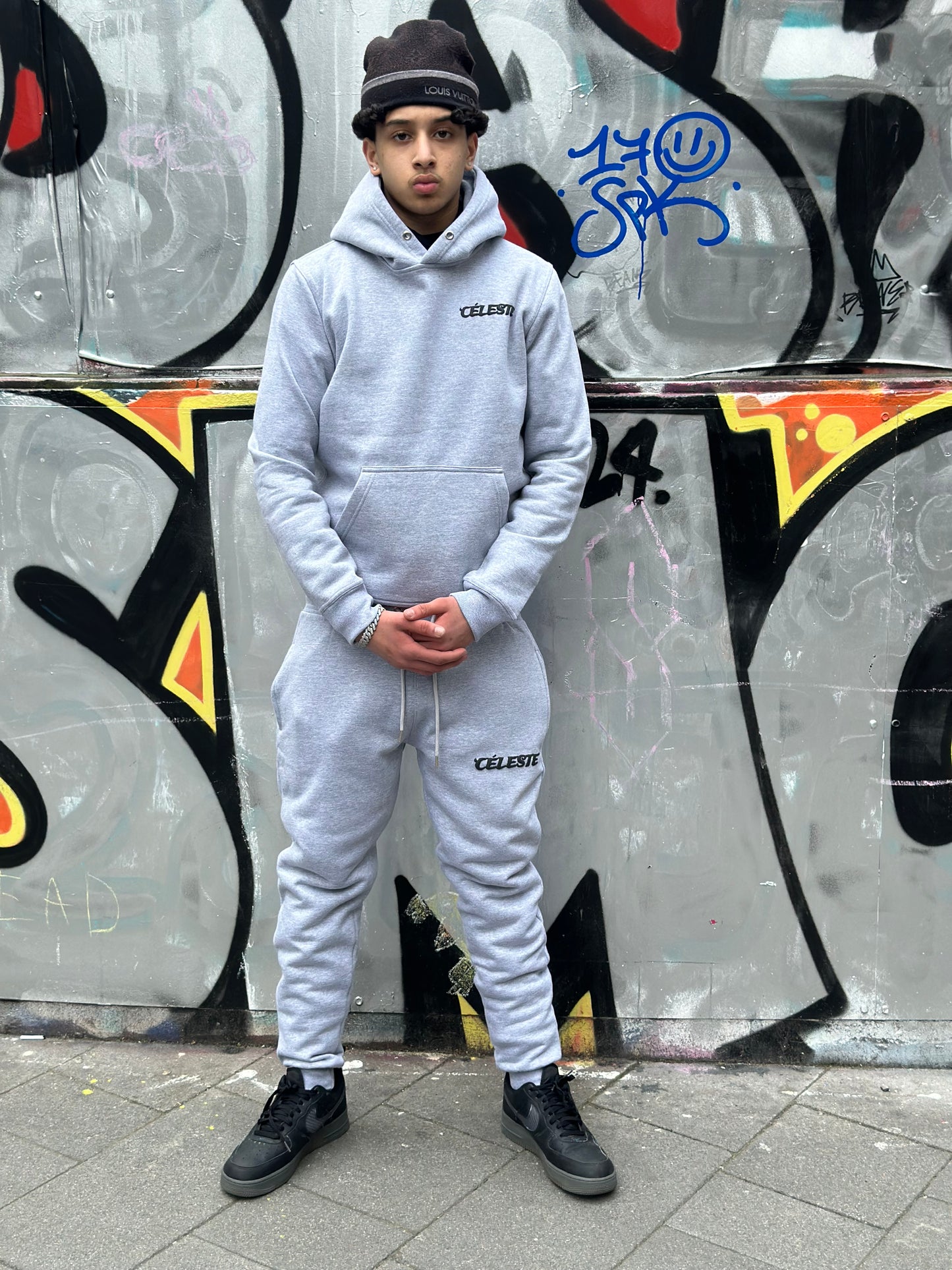 Grey céleste tracksuit