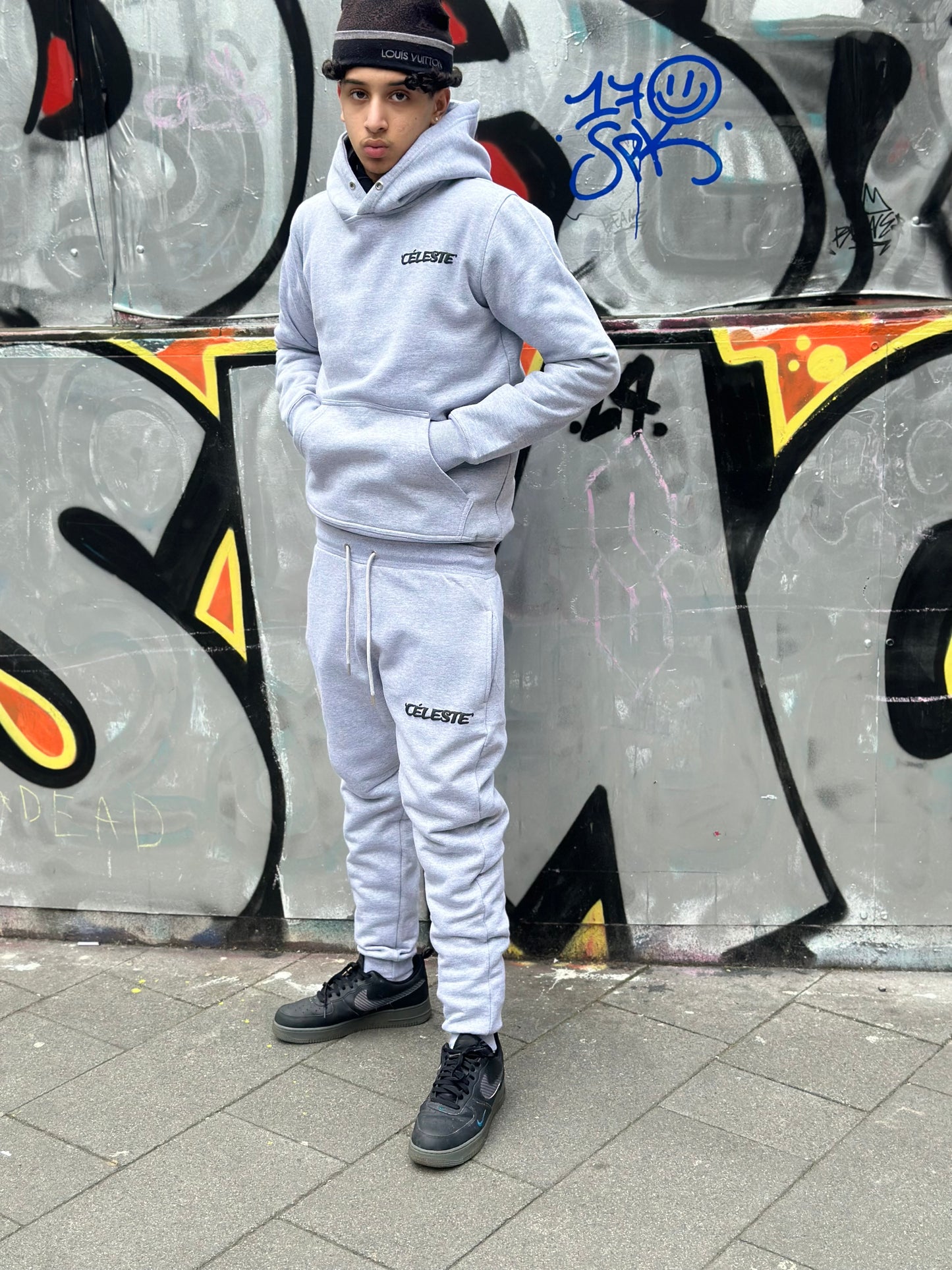 Grey céleste tracksuit