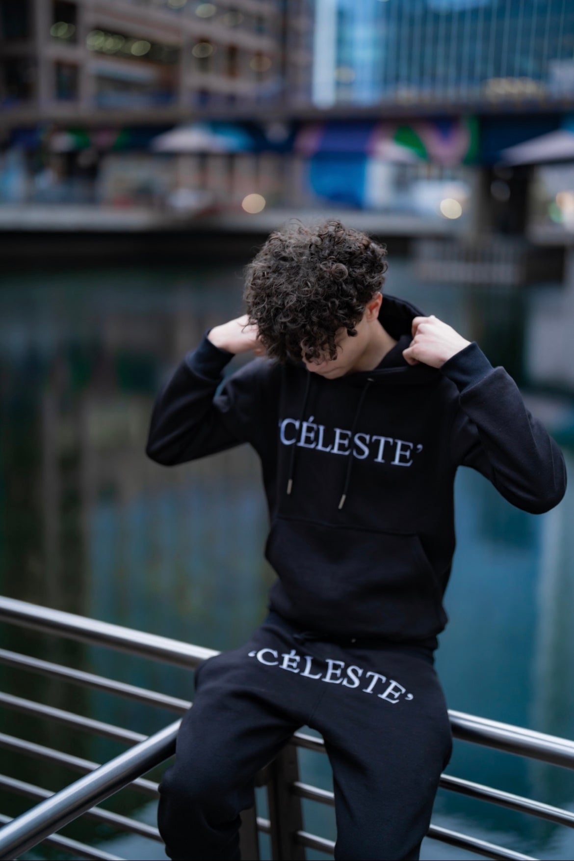 Céleste black tracksuit